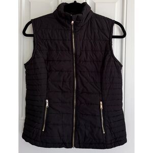 LA Coalition Women's Black Puffer Vest size M